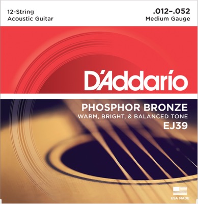 EJ39 i gruppen Strngar / Gitarrstrngar / D'Addario / Acoustic Guitar / Phosphor Bronze hos Crafton Musik AB (370262807050)