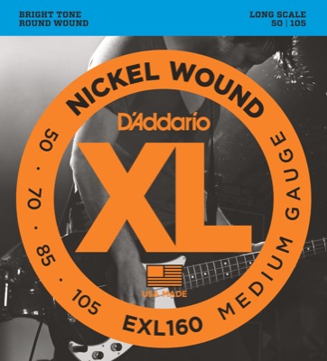 EXL160 i gruppen Strngar / Basstrngar / D'Addario / EXL Nickel Round Wound hos Crafton Musik AB (370416807050)