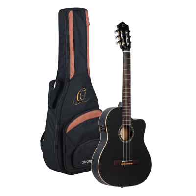 RCE125SN-SBK i gruppen Gitarr / Nylonstrngad Gitarr / Ortega / Med Pickup hos Crafton Musik AB (332119113249)