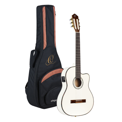 RCE145WH i gruppen Gitarr / Nylonstrngad Gitarr / Ortega / Med Pickup hos Crafton Musik AB (332126053249)