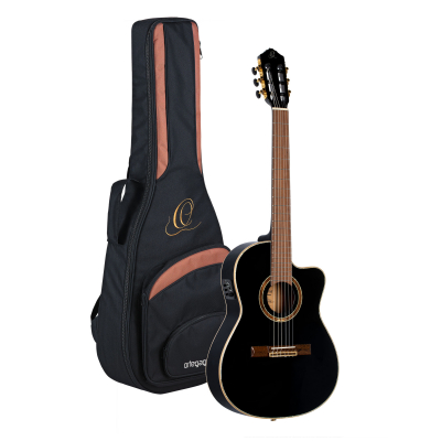 RCE138-T4BK i gruppen Gitarr / Nylonstrngad Gitarr / Ortega / Med Pickup hos Crafton Musik AB (332146203249)