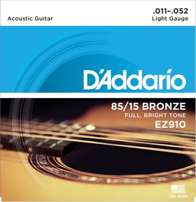 EZ910 i gruppen Strngar / Gitarrstrngar / D'Addario / Acoustic Guitar / 80/15 Great American hos Crafton Musik AB (370211807050)