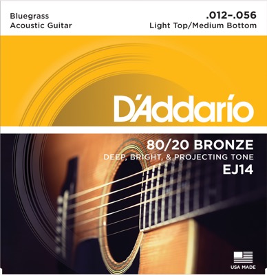 EJ14 i gruppen Strngar / Gitarrstrngar / D'Addario / Acoustic Guitar / 80/20 Bronze hos Crafton Musik AB (370223207050)