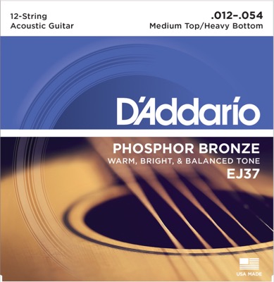 EJ37 i gruppen Strngar / Gitarrstrngar / D'Addario / Acoustic Guitar / Phosphor Bronze hos Crafton Musik AB (370262507050)