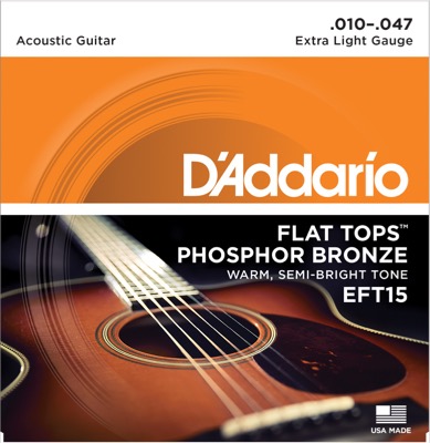 EFT15 i gruppen Strngar / Gitarrstrngar / D'Addario / Acoustic Guitar / Phosphor Bronze Flat Tops hos Crafton Musik AB (370285007050)