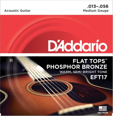 EFT17 i gruppen Strngar / Gitarrstrngar / D'Addario / Acoustic Guitar / Phosphor Bronze Flat Tops hos Crafton Musik AB (370287007050)