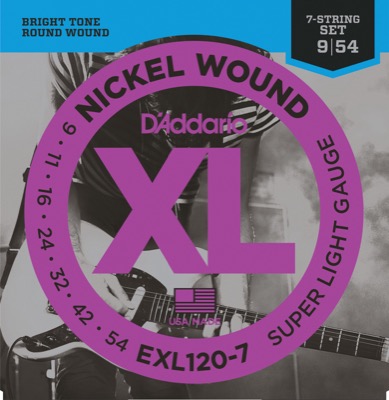 EXL120-7 i gruppen Strngar / Gitarrstrngar / D'Addario / Electric Guitar / EXL-Round Nickel Wound hos Crafton Musik AB (370314877050)