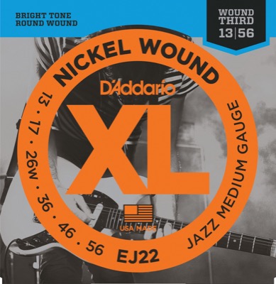 EJ22 i gruppen Strngar / Gitarrstrngar / D'Addario / Electric Guitar / EXL-Round Nickel Wound hos Crafton Musik AB (370322807050)