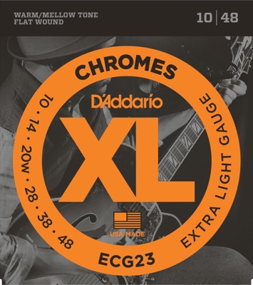 ECG23 i gruppen Strngar / Gitarrstrngar / D'Addario / Electric Guitar / Chromes Flat Wound hos Crafton Musik AB (370353807050)