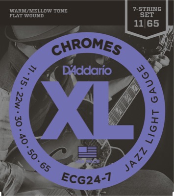 ECG24-7 i gruppen Strngar / Gitarrstrngar / D'Addario / Electric Guitar / Chromes Flat Wound hos Crafton Musik AB (370354877050)