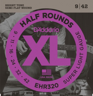 EHR320 i gruppen Strngar / Gitarrstrngar / D'Addario / Electric Guitar / Half Round hos Crafton Musik AB (370362007050)