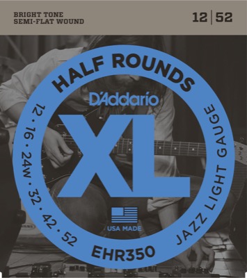 EHR350 i gruppen Strngar / Gitarrstrngar / D'Addario / Electric Guitar / Half Round hos Crafton Musik AB (370365007050)