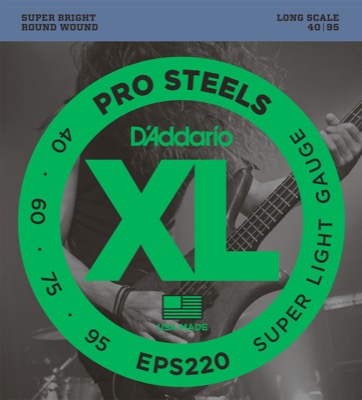 EPS220 i gruppen Strngar / Basstrngar / D'Addario / ProSteels Round Wound hos Crafton Musik AB (370406057050)