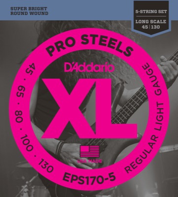 EPS170-5 i gruppen Strngar / Basstrngar / D'Addario / ProSteels Round Wound hos Crafton Musik AB (370406507050)