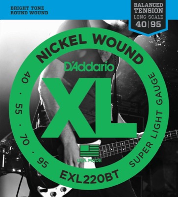 EXL220BT i gruppen Strngar / Basstrngar / D'Addario / EXL Nickel Round Wound hos Crafton Musik AB (370409007050)