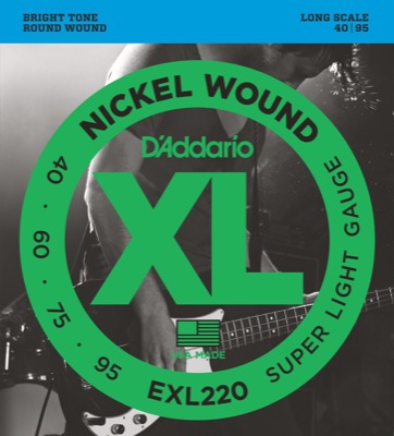 EXL220 i gruppen Strngar / Basstrngar / D'Addario / EXL Nickel Round Wound hos Crafton Musik AB (370409807050r)