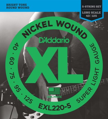 EXL220-5 i gruppen Strngar / Basstrngar / D'Addario / EXL Nickel Round Wound hos Crafton Musik AB (370409887050)