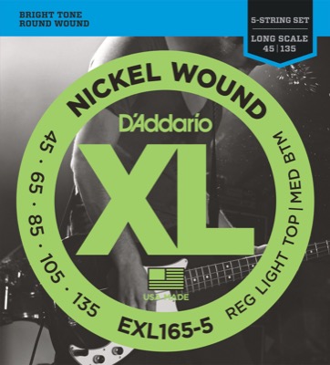 EXL165-5 i gruppen Strngar / Basstrngar / D'Addario / EXL Nickel Round Wound hos Crafton Musik AB (370415857050)