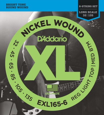 EXL165-6 i gruppen Strngar / Basstrngar / D'Addario / EXL Nickel Round Wound hos Crafton Musik AB (370415987050)
