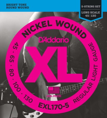 EXL170-5 i gruppen Strngar / Basstrngar / D'Addario / EXL Nickel Round Wound hos Crafton Musik AB (370420807050r)