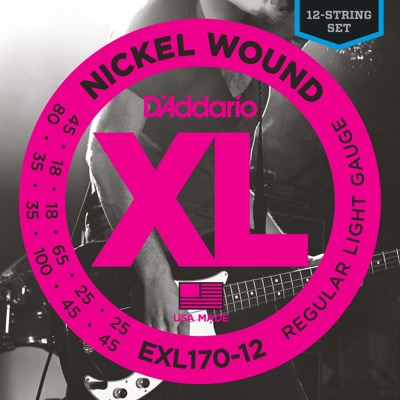 EXL170-12 i gruppen Strngar / Basstrngar / D'Addario / EXL Nickel Round Wound hos Crafton Musik AB (370421127050)
