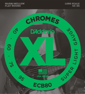 ECB80 i gruppen Strngar / Basstrngar / D'Addario / Chromes Flat Wound hos Crafton Musik AB (370460007050)