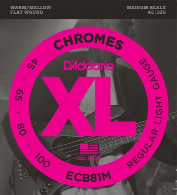 ECB81M i gruppen Strngar / Basstrngar / D'Addario / Chromes Flat Wound hos Crafton Musik AB (370461107050)