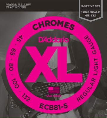 ECB81-5 i gruppen Strngar / Basstrngar / D'Addario / Chromes Flat Wound hos Crafton Musik AB (370465807050)