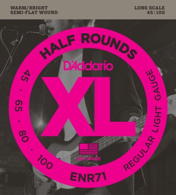 ENR71 i gruppen Strngar / Basstrngar / D'Addario / Half Round Nickel Wound hos Crafton Musik AB (370489157050)