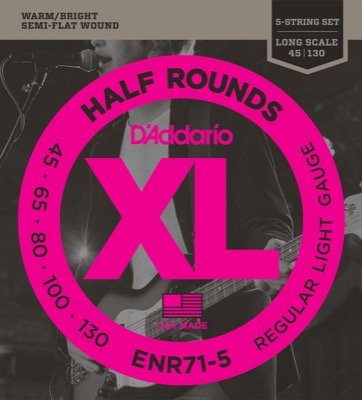 ENR71-5 i gruppen Strngar / Basstrngar / D'Addario / Half Round Nickel Wound hos Crafton Musik AB (370489187050)