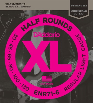 ENR71-6 i gruppen Strngar / Basstrngar / D'Addario / Half Round Nickel Wound hos Crafton Musik AB (370489207050)