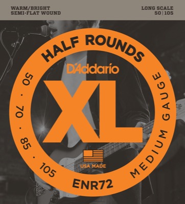 ENR72 i gruppen Strngar / Basstrngar / D'Addario / Half Round Nickel Wound hos Crafton Musik AB (370489257050)