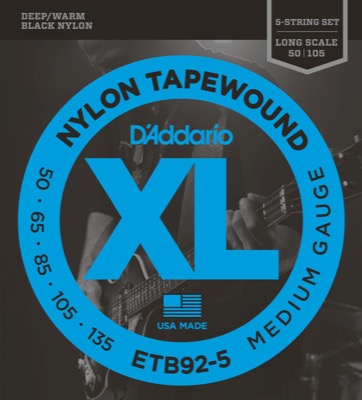ETB92-5 i gruppen Strngar / Basstrngar / D'Addario / XL Nylon Tapewound hos Crafton Musik AB (370493257050)