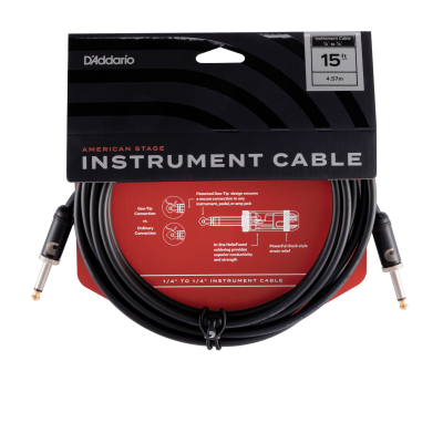 PW-AMSG-15 i gruppen Kablar / D'Addario Accessories / Instrument Cables / American Stage Series hos Crafton Musik AB (370700467050)