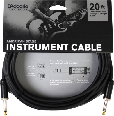 PW-AMSG-20 i gruppen Kablar / D'Addario Accessories / Instrument Cables / American Stage Series hos Crafton Musik AB (370700487050)