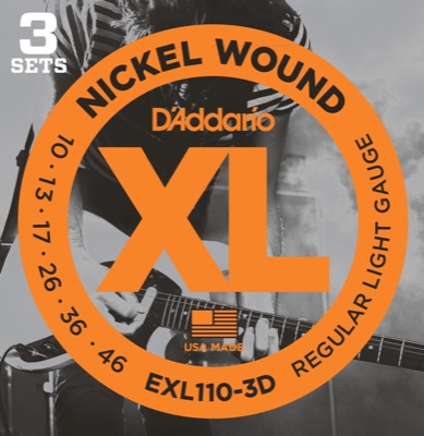 EXL110-3D i gruppen Strngar / Gitarrstrngar / D'Addario / Electric Guitar / Multipack hos Crafton Musik AB (370965107050)