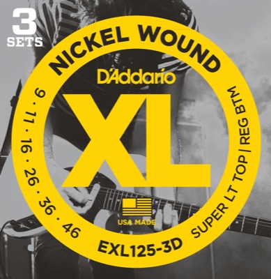 EXL125-3D i gruppen Strngar / Gitarrstrngar / D'Addario / Electric Guitar / Multipack hos Crafton Musik AB (370965257050)