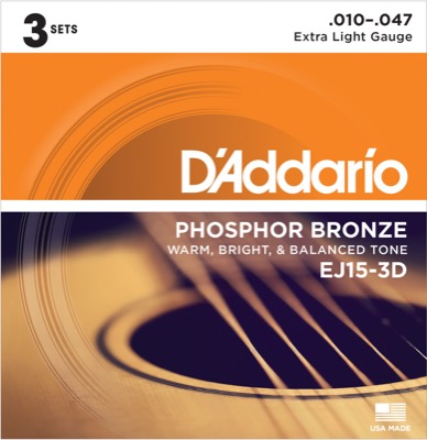 EJ15-3D i gruppen Strngar / Gitarrstrngar / D'Addario / Acoustic Guitar / Multipack hos Crafton Musik AB (370965507050)