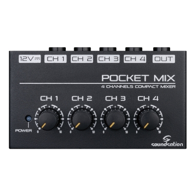 POCKET-MIX i gruppen PA, Mixer, Mikrofoner / Soundsation / Mixer & Slutsteg hos Crafton Musik AB (882250058239)